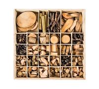 AUYXSSZ Rebanadas de para Madera Natural secada al Horno, tamaños Variados, proyectos de Bricolaje, Pasatiempos, Manualidades, Decoraciones, proyectos de