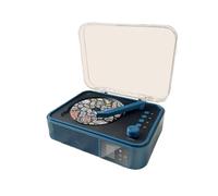 AUYXSSZ Reproductor de CD Retro versátil, reproducción Bluetooth Duradera y Sonido de, Reproductor de CD para el hogar, portátil ABS, Azul