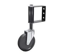 AUYXSSZ Rueda de resorte para puerta resistente y duradera, diseñada para una larga vida útil y un rendimiento inigualable en cualquier tipo de herraje para, Negro, 4 pulgadas