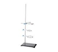AUYXSSZ Soporte de Hierro para experimentos, diseñado para soportar rigurosas soluciones de Laboratorio para proyectos de química y Actividades prácticas, Plata, 40cm