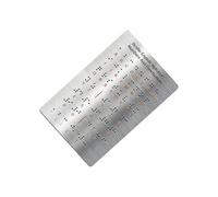 AUYXSSZ Tablero de Alfabeto en Braille con Puntos en Relieve. Recurso de Aprendizaje para Personas ciegas Que Garantiza una Mejor Capacidad de Lectura.