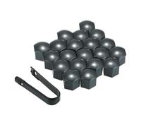 AUYXSSZ Tapas centrales para pernos y tuercas de rueda, protectores hexagonales, construcción duradera que proporciona soporte y protector de tapa de tuerca, Gris, 19 mm