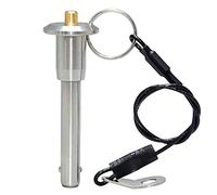 AUZHU- PLB - Métrico- Pasadores de fijación de acero inoxidable Pasadores de bloqueo de bolas Clavijas de posicionamiento de resortes Chinchetas de liberación rápida Perno Tamaño: M 5 mm - L 40 mm