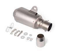 Auzkong 38-51mm Universal Moto Silenciador de Escape Corto Se Adapta a la Mayoría de las Motocicletas, Motos de Tierra, Scooters, ATV Racing Dirt Street Bike Motocross.