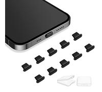 AUZOSL 10 piezas de silicona cubierta antipolvo compatible con iPhone 14 Pro Max 13 tapón antipolvo compatible con iPhone 13 12 11 X mini iPad y Airpods