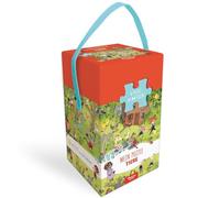 AUZOU- Animal,Heart Puzzle para niños, Multicolor, Puzzlegröße 43,5 x 31,5 cm (405024)