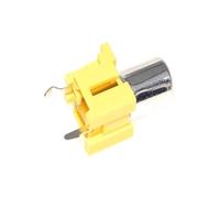 AV-8.4-6 pies rectos AV, conector hembra del mismo núcleo, 3 pines, PCB de un solo orificio, conector hembra de Audio y vídeo soldado(Yellow,10PCS)