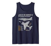 AV-8B Harrier II Avión de Guerra, Hechos Camiseta sin Mangas