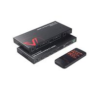 AV Access Matrix Profesional 4 x 2 4 K@60 Hz HDMI 2.0, HDR10 & 3D, ARC/CEC, downscaling 4K a 1080P, Audio SPDIF 5.1CH, HDCP 2.2, Ancho de Banda de 18 Gbps, API RS232 + IR + Control de Botones