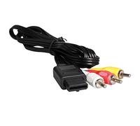 AV Cable, Audio Estéreo Video AV RCA Cable de alimentación para Gamecube/NGC/64/N64/SNES (1 pieza 1.75m/5.8ft)