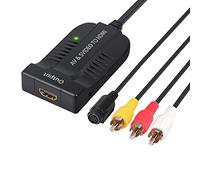 AV CVBS S-Video a HDMI convertidor compuesto 3RCA a HDMI soporta 1080P con cable micro para HDTV DVD