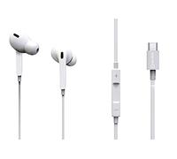 AV:Link - Auriculares USB Tipo C con micrófono en línea y Control de Pista, compatibles con Samsung S20/S20 fe/S21, Google Pixel 3/4/5, OnePlus 6/7/8, Huawei, Sony, HTC