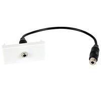 AV:Link | Módulo de placa de pared - Conector estéreo de 3,5 mm a cola hembra