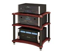 AV Media Shelf - Soporte giratorio de 4 niveles para centro de entretenimiento, gabinete estéreo para sala de estar, sala de juegos, estudio de música