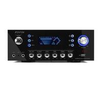 AV120FM Amplificador estéreo Hi-Fi 120W RMS (2x60W, 8 Ohm) BT USB AUX Fenton