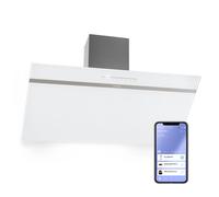 Klarstein Campana Extractora 90 cm, Campanas Extractoras, Extractor de Cocina con Filtro Anti Grasa, loT/Wi-Fi, Luces RGB LED, Flujo de Aire 514m³/h, Campana Bajo Consumo Silenciosa de Clase A++