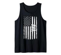 AVA Nombre Personal de la Bandera Americana Retro Mujeres Camiseta sin Mangas