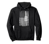 AVA Nombre Personal de la Bandera Americana Retro Mujeres Sudadera con Capucha