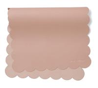 AVA + OLIVER Alfombrilla para cambiador de bebé de cuero vegano - Almohadilla para pañales portátil multiusos y lavable - Plegable para viajes (16 x 30 pulgadas) (Concha de peregrino rosa)