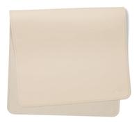 AVA + Oliver Cambiador de cuero vegano para bebé, multiuso, portátil, lavable, plegable para viajes (16 x 30 pulgadas) (crema)