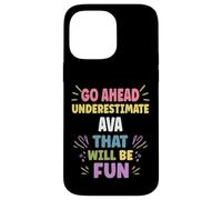 AVA Personalized Women's Gift Custom AVA Carcasa para iPhone 14 Pro MAX