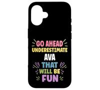 AVA Personalized Women's Gift Custom AVA Carcasa para iPhone 16