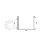 AVA QUALITY COOLING Aire más Fresco Del Aire Acondicionado Condensador (DZ5033)
