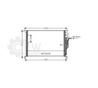 AVA QUALITY COOLING Condensador Aire Acondicionado Para Audi A8 4E_ 4E2 4E8