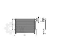 AVA QUALITY COOLING Condensador Aire Acondicionado para BMW 3er Compacto E46