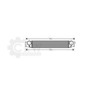 AVA Deutschland GmbH Radiador de admisión, intercooler para VAUXHALL: Antara & CHEVROLET: Captiva & OPEL: Antara (Ref: OL4442)