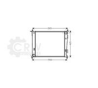 AVA QUALITY COOLING Radiador De Agua Soldado Para KIA Soul AM 1.6 CRDi