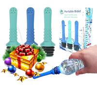 AVAbay 3 botellas de viaje para bidé, botella universal boca abajo, compatible con la mayoría de botellas, bidé portátil para inodoro o lavado, recuperación perenne, higiene personal, viajes, camping