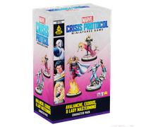 Asmodee Marvel Crisis Protocol: Avalanche, Exodus & Lady Mastermind, Expansión de Miniaturas, A Partir de 14 Años, para 2 Jugadores, Español/Inglés/Francés