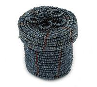 Avalaya Anillo / colgante / broche / pendientes de hematita con cuentas de cristal hecho a mano