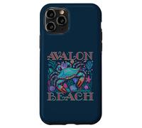 AVALON BEACH NEW JERSEY BLUE CRAB VERANO PLAYA ARTE DE VACACIONES Carcasa para iPhone 11 Pro