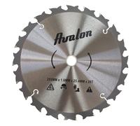 Avalon - Disco de 20 Dientes Antirrebote para Desbrozadora, Cuchilla Especial para Tallos Leñosos 255 x 1,6 mm, Longitud del Diente de widia 6 mm