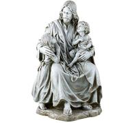 Avalon Gallery Christian Brands - Estatua grande de Jesús con niños, decoraciones al aire libre para patio, porche delantero, decoración de jardín, 1.5 pulgadas
