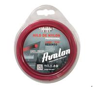 Avalon - Hilo Redondo de Nylon Universal para Desbrozadora y Cortacesped (2 mm x 15 m) - Alta Durabilidad y Rendimiento Óptimo en Las tareas de desbroce