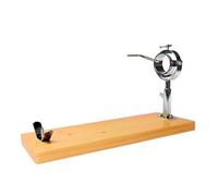 Jamonero Avalon Home soporte para jamón con cabezal giratorio inoxidable, extensible, base de madera de pino