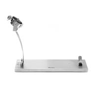 Avalon Jamonero Home Soporte para jamón con Cabezal Giratorio Inoxidable. Jamonero metálico con Base de Acero Inoxidable, Modelo Plegable 49,5 x 16,5 x 39 cm