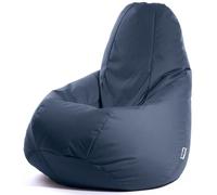 Avalon - Puff Infantil Modelo Jive en Tela Técnica Reforzada, Modelos de Puff Pera con Relleno Incluido, Puf Muy Ergonómico y Cómodo, Anti-desgarros e Impermeable, Made in Italy(Infantil-Azul Oscuro)