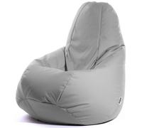 Avalon - Puff Infantil Modelo Jive en Tela Técnica Reforzada, Modelos de Puff Pera con Relleno Incluido, Puf Muy Ergonómico y Cómodo, Anti-desgarros e Impermeable, Made in Italy(Infantil-Gris)