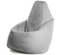 Avalon - Puff Salon Modelo Jive en Tela Técnica Reforzada, Modelos de Puff Pera con Relleno Incluido, Puf Muy Ergonómico y Cómodo, Anti-desgarros e Impermeable, Made in Italy(Grande XL-Gris)