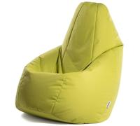 Avalon - Puff Salon Modelo Jive en Tela Técnica Reforzada, Modelos de Puff Pera con Relleno Incluido, Puf Muy Ergonómico y Cómodo, Anti-desgarros e Impermeable, Made in Italy(Grande XL-Verde ácido)
