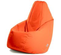 Avalon - Puff Salon Modelo Jive en Tela Técnica Reforzada, Modelos de Puff Pera con Relleno Incluido, Puf Muy Ergonómico y Cómodo, Anti-desgarros e Impermeable, Made in Italy(Grande XL-Naranja)