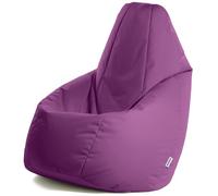Avalon - Puff Salon Modelo Jive en Tela Técnica Reforzada, Modelos de Puff Pera con Relleno Incluido, Puf Muy Ergonómico y Cómodo, Anti-desgarros e Impermeable, Made in Italy(Grande XL-Morado)