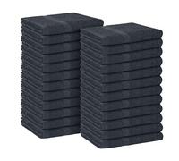 Avalon - Toallas de salón - Toallas de mano grises a granel, paquete de 24 - 100% algodón de 16 x 27 pulgadas - Toallas absorbentes para spa, facial y gimnasio para entrenar (no a prueba de blanqueo)