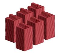 Avalon Toallas 100% algodón Shop Toallas - 12 x 35 cm Super Value Pack de 150 trapos de limpieza rojos - Toallas altamente absorbibles y multiusos para automóviles, industrias, oficinas y hogares