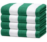 Avalon Towels Cabana - Paquete de 4 Toallas de Playa (tamaño 30 x 60 Pulgadas) de Gran tamaño, 100% algodón Hilado en Anillo, Toallas de Piscina Grandes Altamente absorbentes, súper Suaves y de