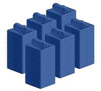 Avalon Towels Cotton Shop - Trapos de limpieza absorbentes y multiusos para automóviles, industrias, garajes y hogares (paquete de 150), tamaño 12 x 14 pulgadas, color azul